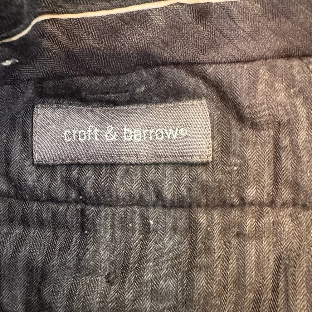 Croft & Barrow‎ Corduroy Pants Classic Fit Brown Casual Trousers 38x25